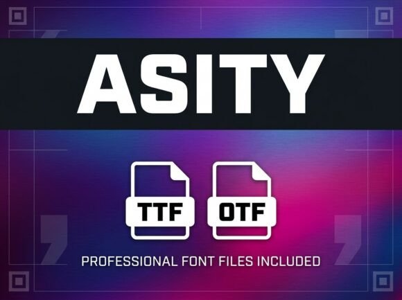 Asity: The Bold and Industrial Display Typeface for High-Impact Branding