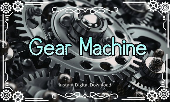 Bring Power and Precision into Your Designs with Gear Machine Font