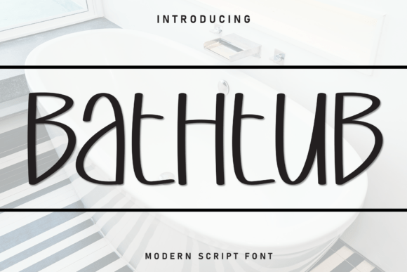 Charming Bathtub Font for Creative Designs