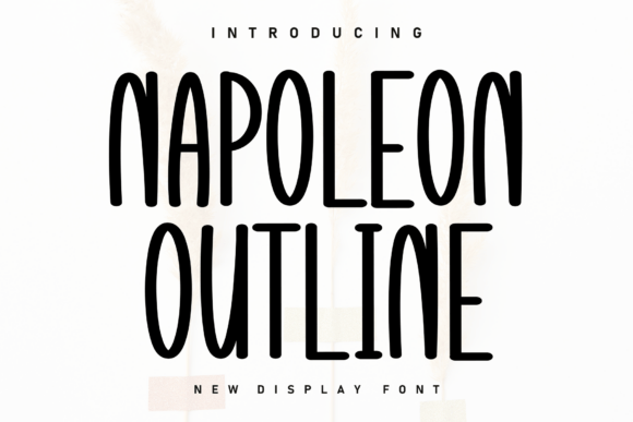 Charming Handwritten Font: Napoleon Outline