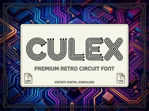 Culex: A High-Voltage Display Typeface for Modern Branding