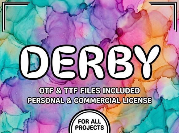Derby: A Whimsical Handwritten Font for Creative Projects