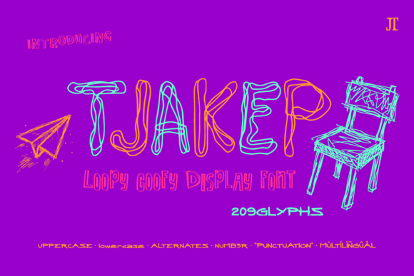 Embrace Imperfection with Tjakep: A Quirky and Expressive Display Font
