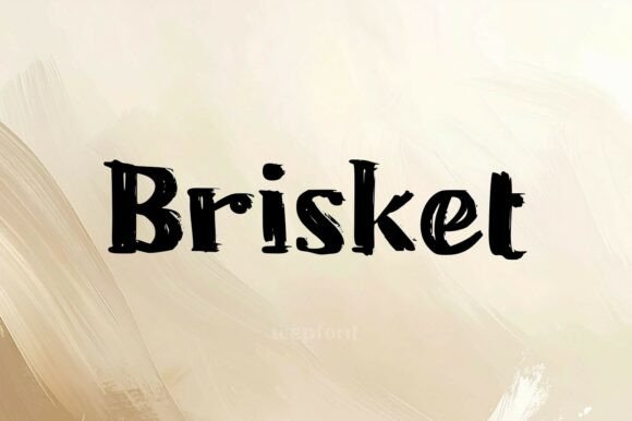 Embrace the Unique Charm of Brisket: A Vibrant Script Font for Creative Designs