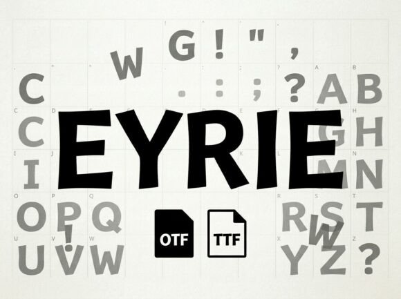 Eyrie: A Bold and Artistic Display Font for High-Impact Design