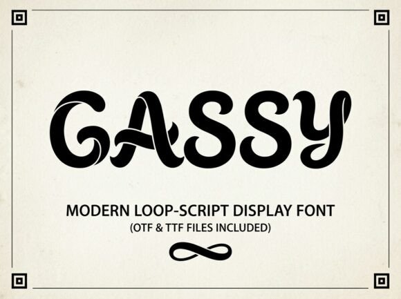 Gassy: A Bold and Artistic Font for High-Impact Design