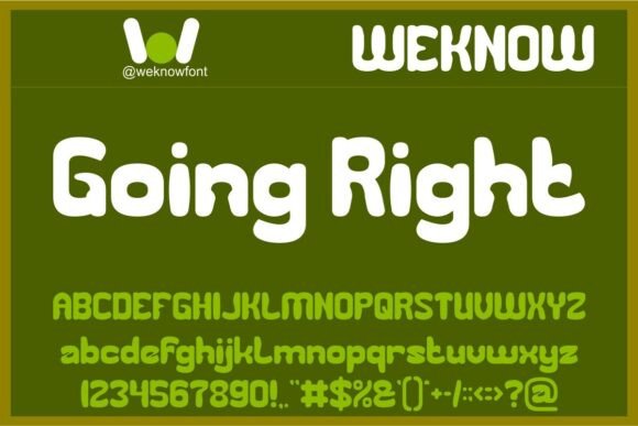 Going Right: Unleash Your Creative Spirit with a Psychedelic Display Font