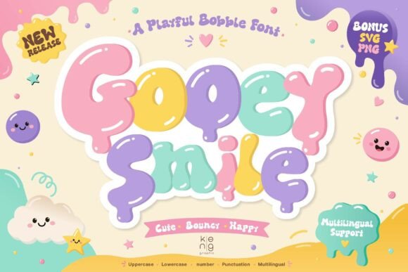 Immerse in the Endearing Appeal of Gooey Smile: A Font That Radiates Joy and Versatility