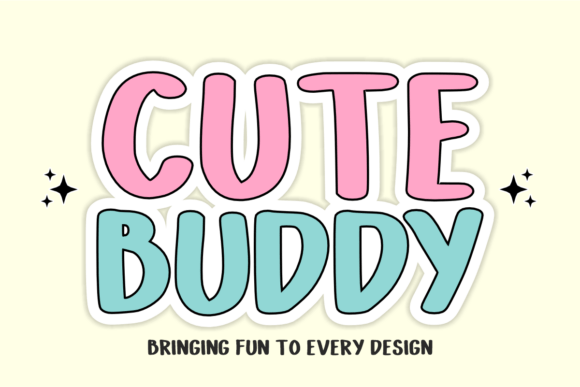 Meet Cute Buddy: The Playful Bubbly Display Font for Creative Minds