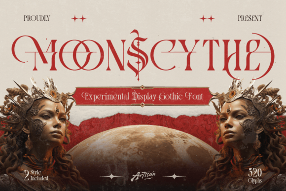 Moonscythe: A Dramatic Gothic Font for Dark Fantasy and Celestial Projects