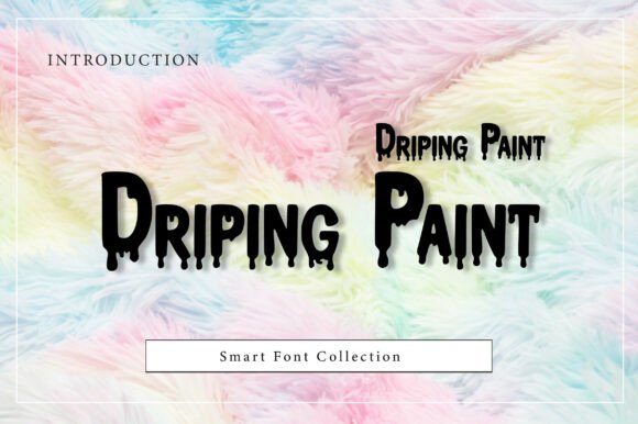Unleash Raw, Liquid Energy with Driping Paint Font